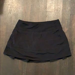 Black Lululemon Pace Rival skirt